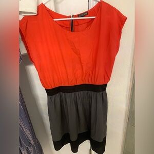 Bebop Elegant Red and Gray Women's Dress Size XL